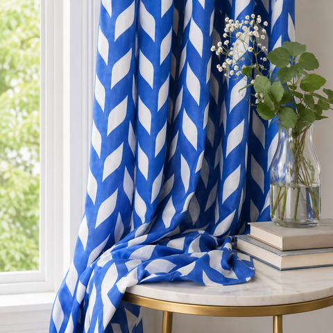 Bold Chevron Cotton Curtain