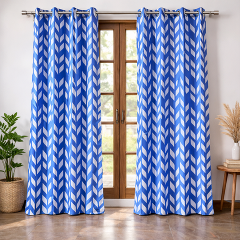 Bold Chevron Cotton Curtain