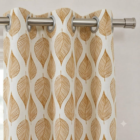 Autumn Fall Cotton Curtain