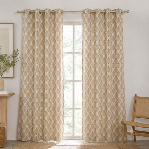 Autumn Fall Cotton Curtain