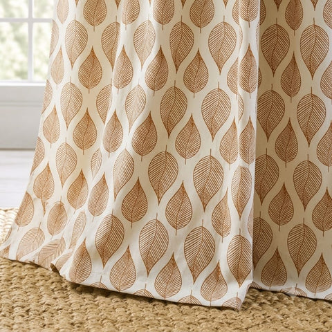 Autumn Fall Cotton Curtain