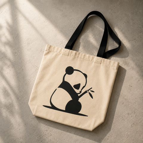 Bamboo Panda Tote Bag