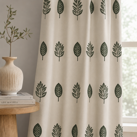 Forest Whisper Cotton Curtain