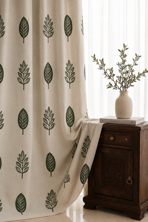 Forest Whisper Cotton Curtain