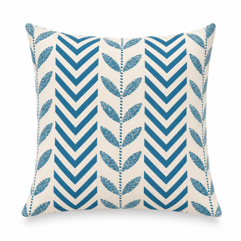 Teal Fern Trail 16'' Cushion Cover