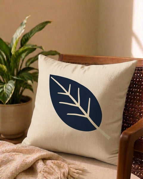 Midnight Leaf  16'' Cushion Cover