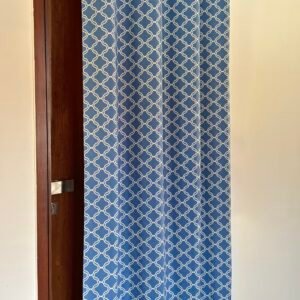 BLUE TRELLIS CURTAIN - Image 1
