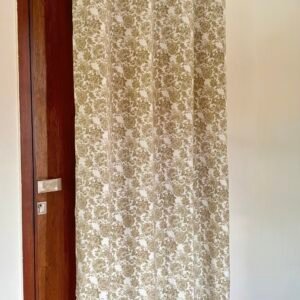 BEIGE FLORAL CURTAIN - Image 1